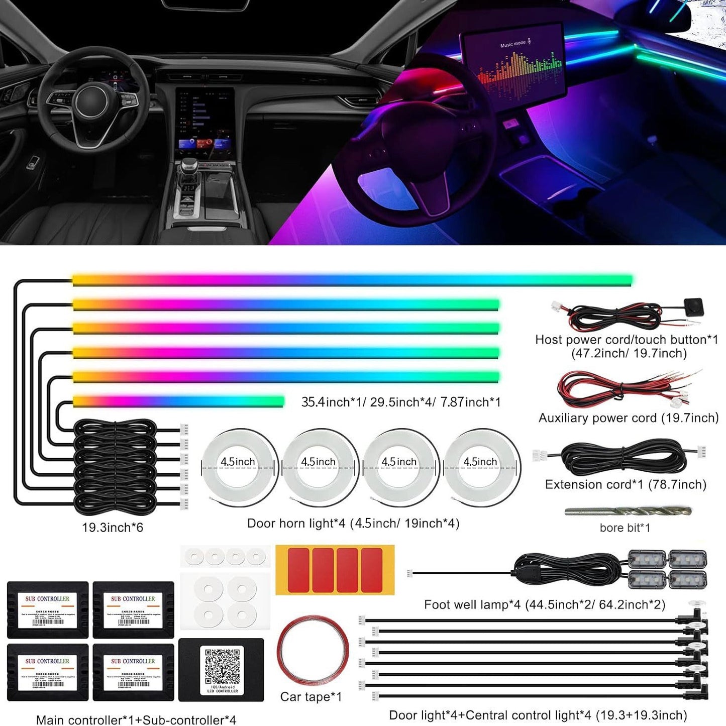 Interior ambient light LED Stripe