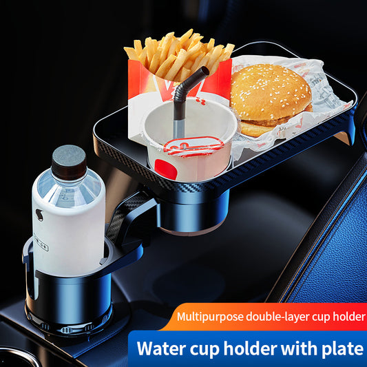 Rotating dinner table and cup holder